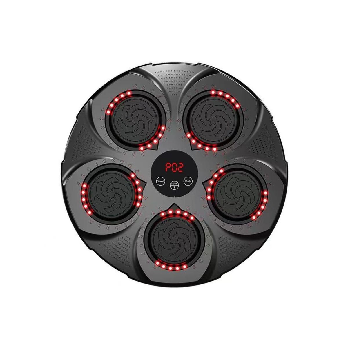 BABYLUNA - Máquina De Entrenamiento Box Sonido Bluetooth Y Guantes Rojo