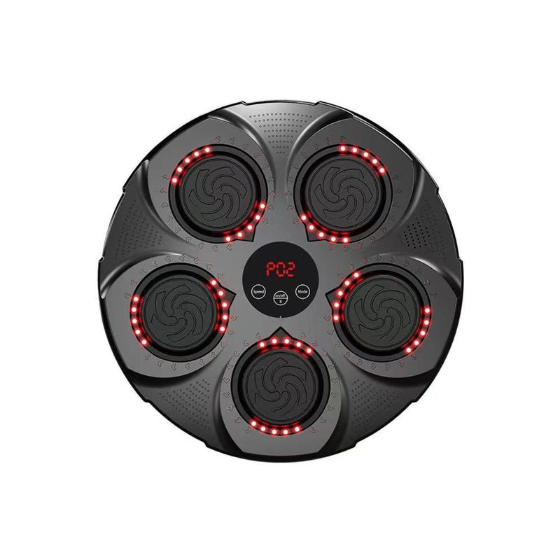 BABYLUNA - Máquina De Entrenamiento Box Sonido Bluetooth Y Guantes Rojo
