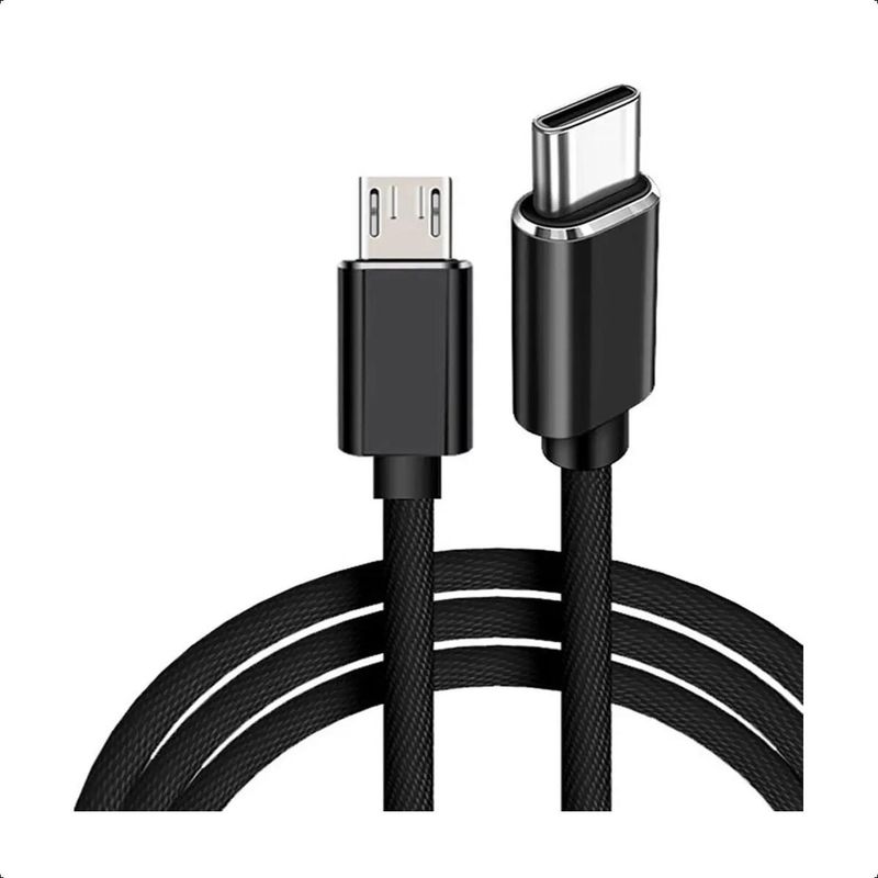 GENERICO - Cable USB C a Micro USB 1m Reforzado 100W para Todos