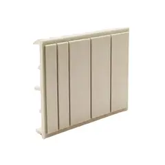 GENERICO - Pack 2 Falso Polo para Gabinete 4 Modulos Color Gris - Scame