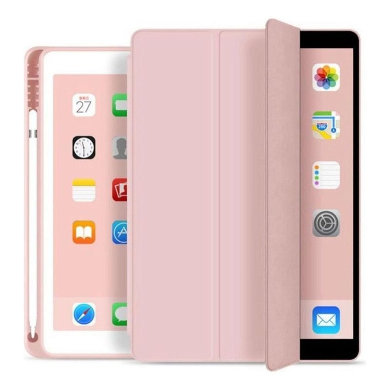 GENERICO - Cubierta Inteligente con Soporte para Apple Pencil iPad 10.2