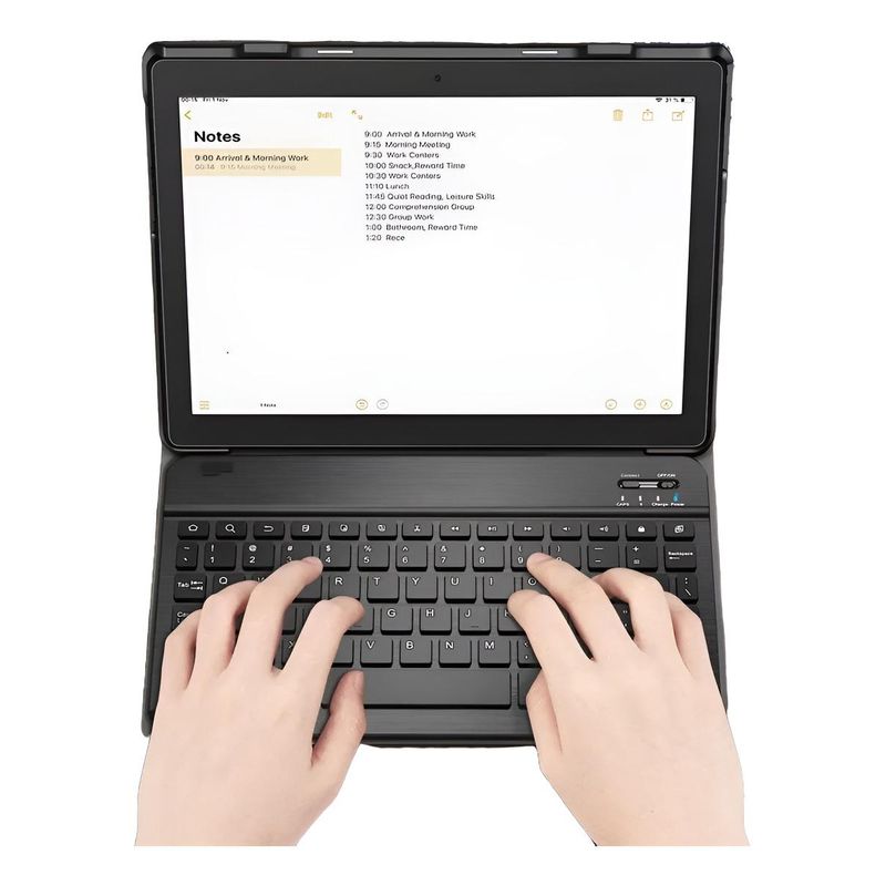 GENERICO - Carcasa Plegable con Teclado Bluetooth para iPad 10.2