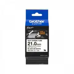 BROTHER - Cinta Termoretractil 9mm Negro En Blanco