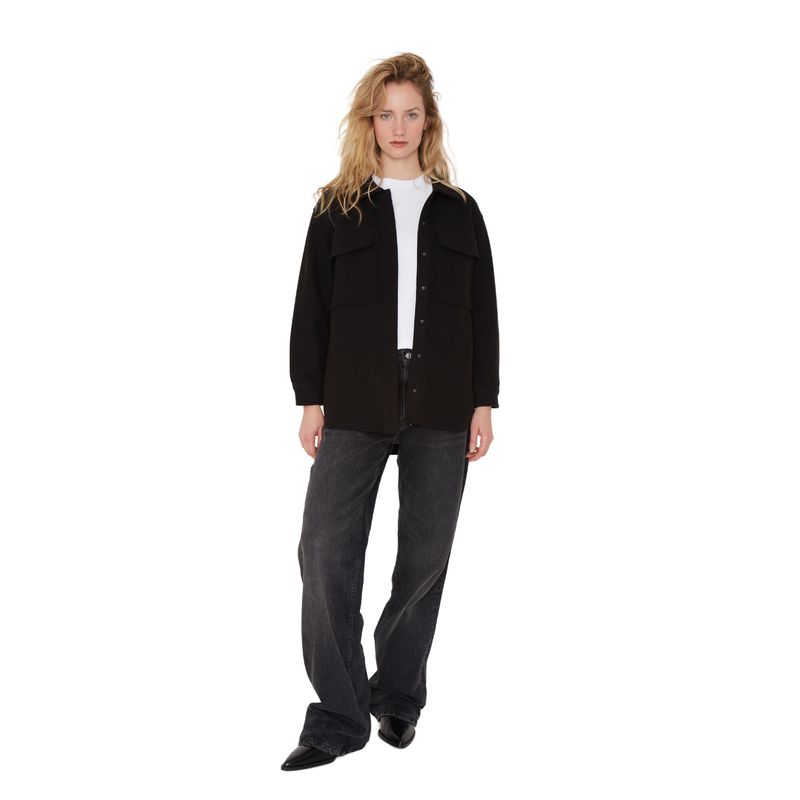 JACINTA TIENDA - Sobrecamisa Royal Negra Jacinta Tienda