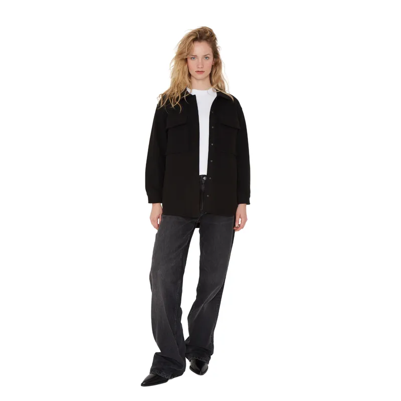 JACINTA TIENDA - Sobrecamisa Royal Negra Jacinta Tienda