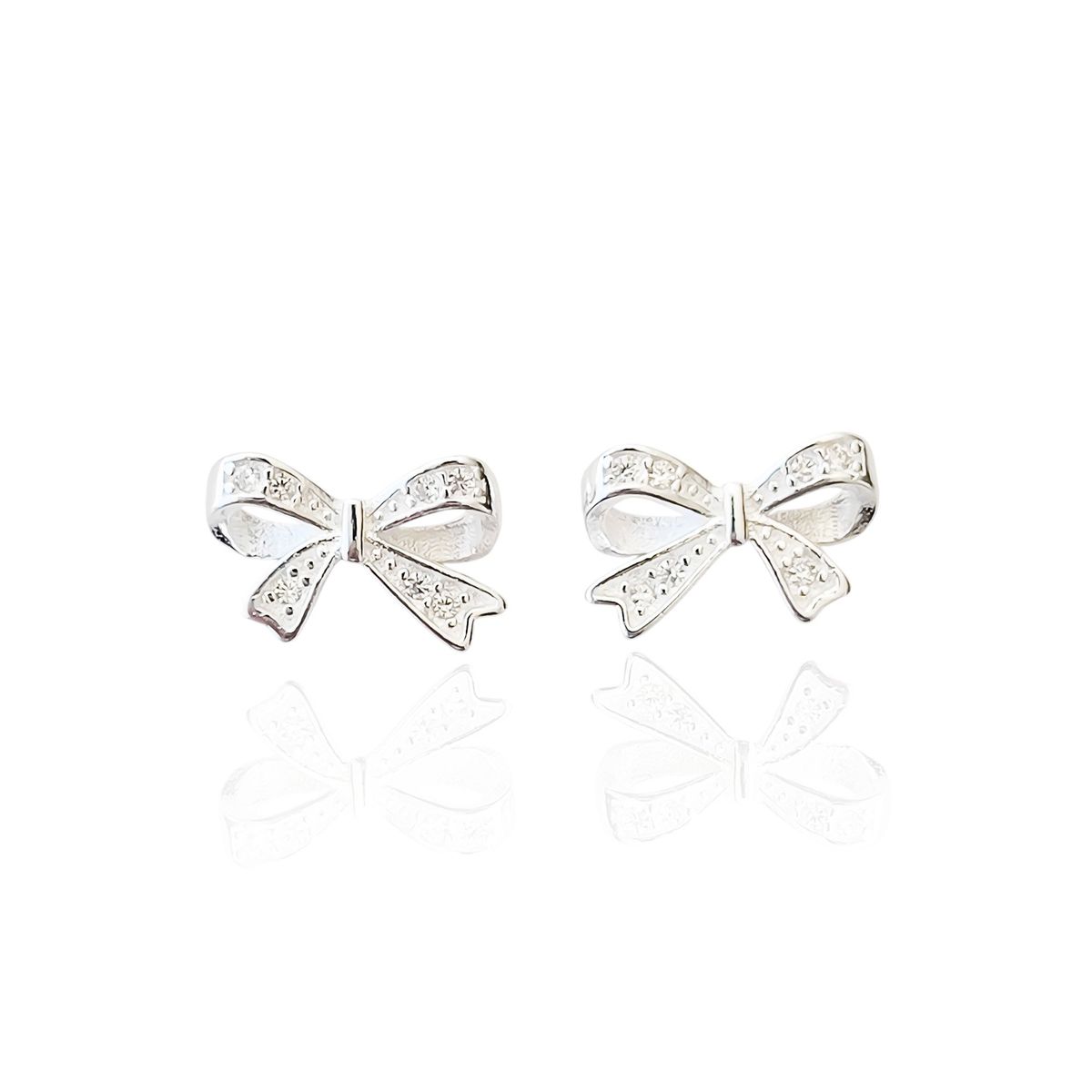 COGGIOLA - Aros Lazo Circón Blanco Plata Fina 925