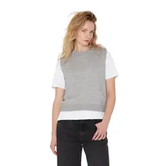 JACINTA TIENDA - Chaleco Sam gris