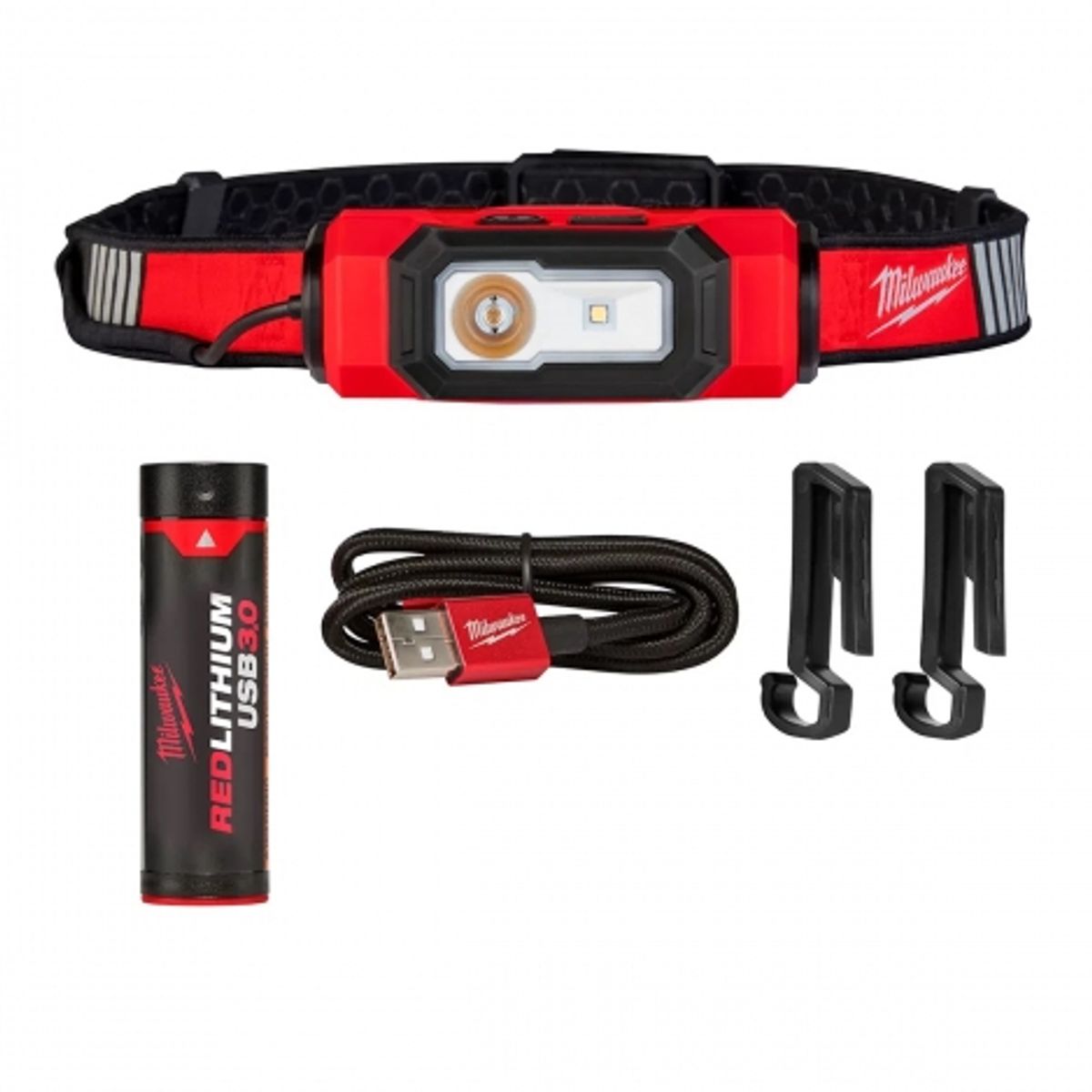 MILWAUKEE - Linterna De Casco Recargable Usb Milwaukee 2116-21
