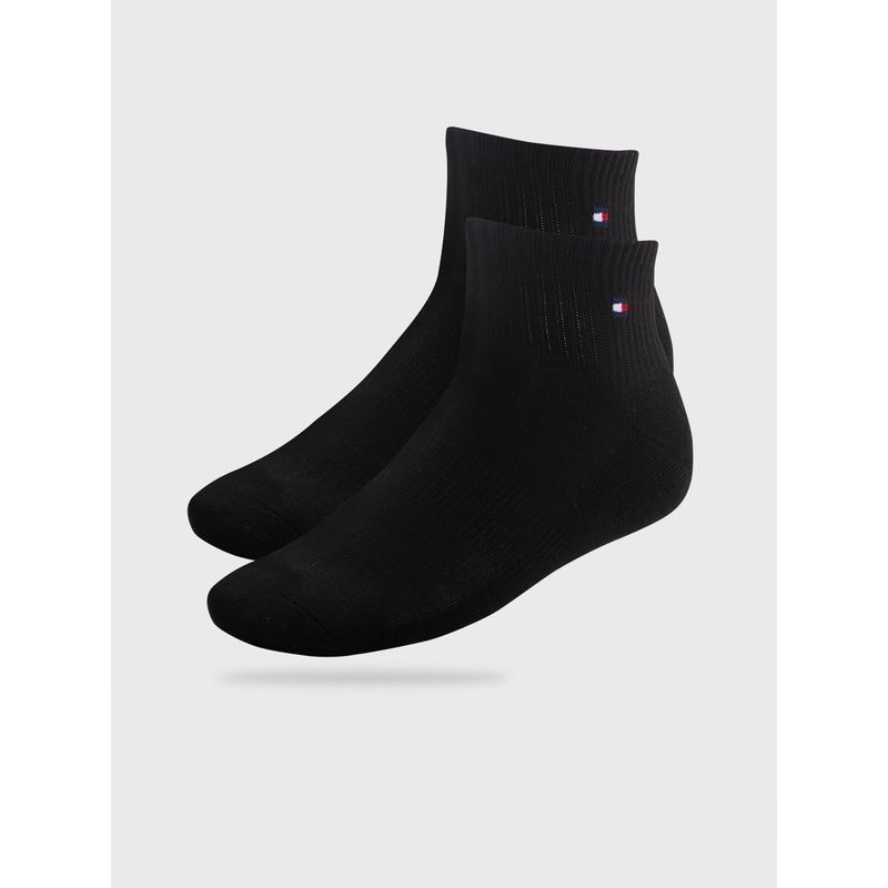 TOMMY HILFIGER - Pack De 6 Pares De Calcetines Athletic Quarter Negro Tommy Hilfiger