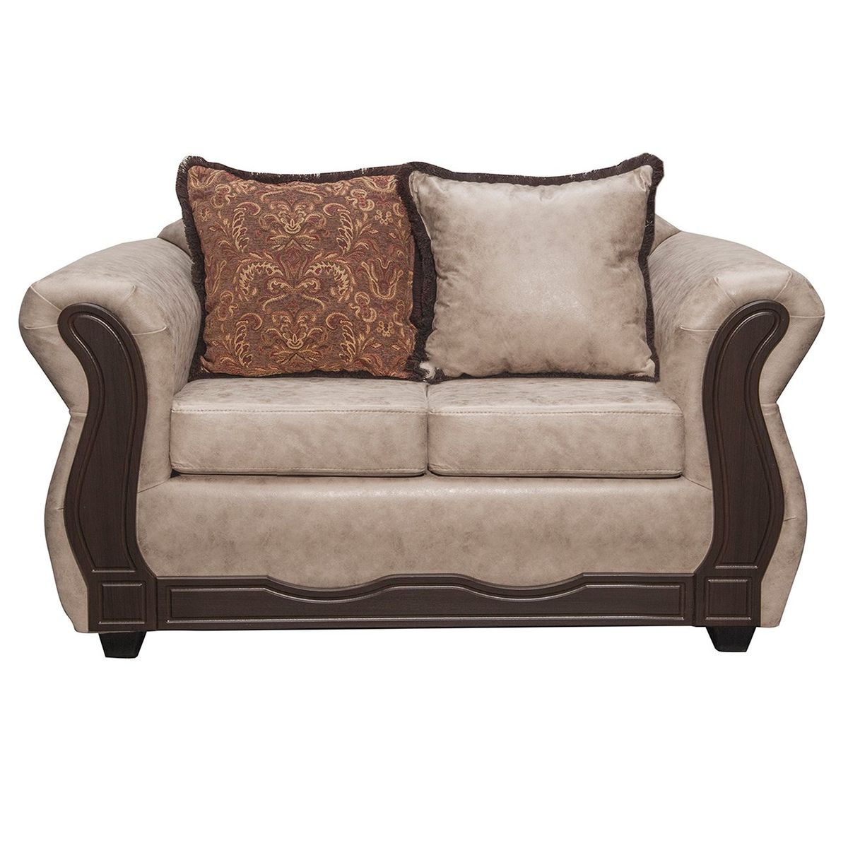 BLACK FACTORY - Juego de Living 2 1 1 Sofia PU Beige