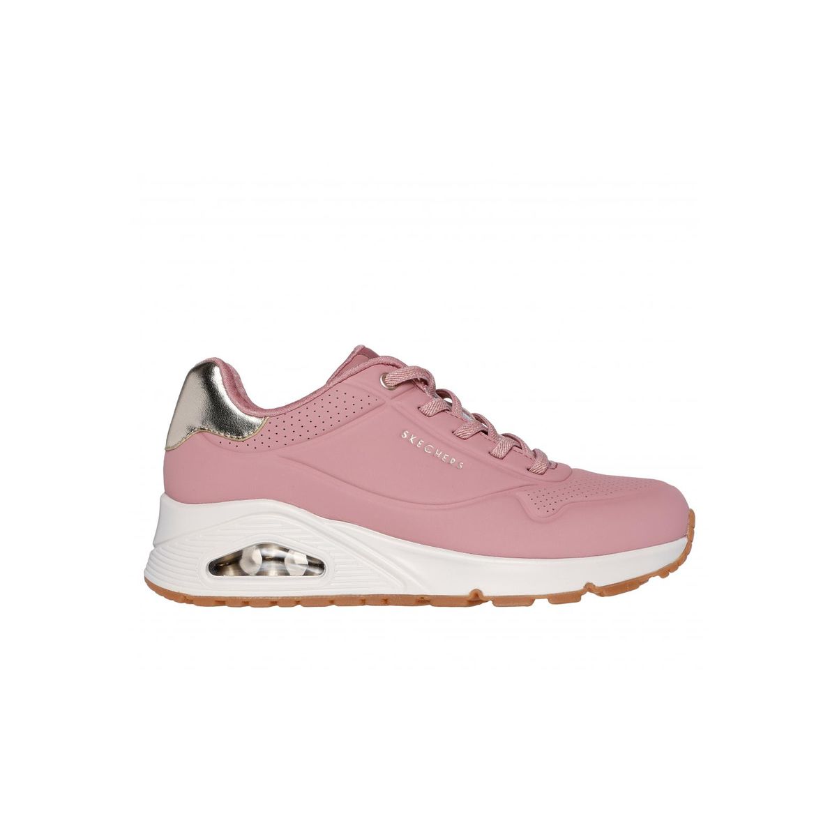SKECHERS - Zapatilla Mujer Uno Shimmer Away Rosado Skechers