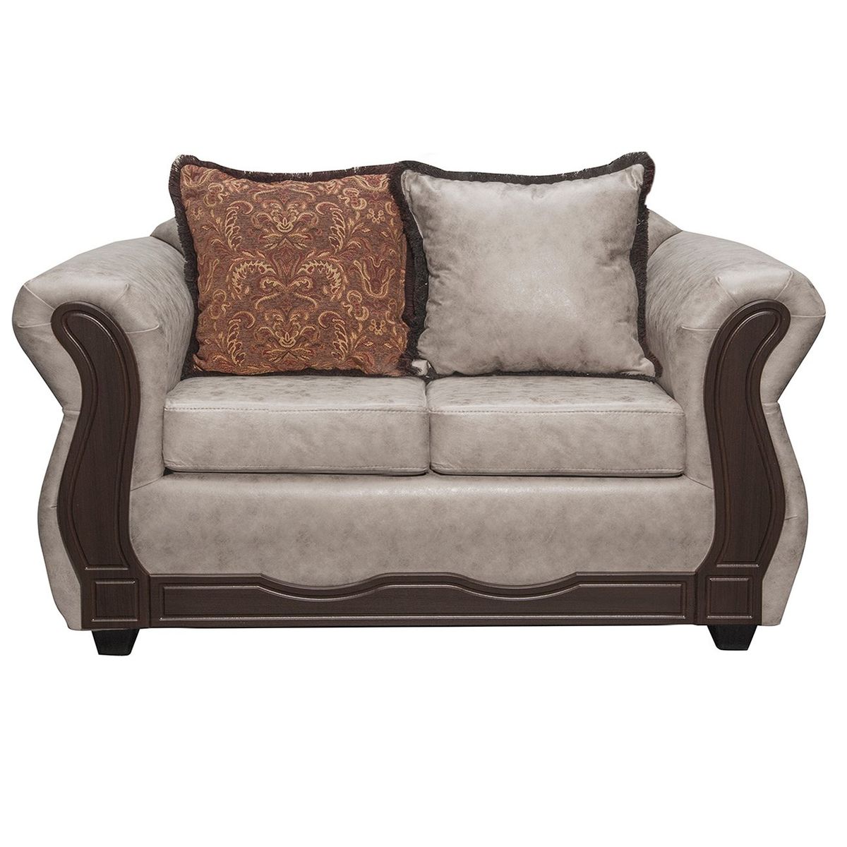 BLACK FACTORY - Juego de Living 2 1 1 Sofia PU Crema