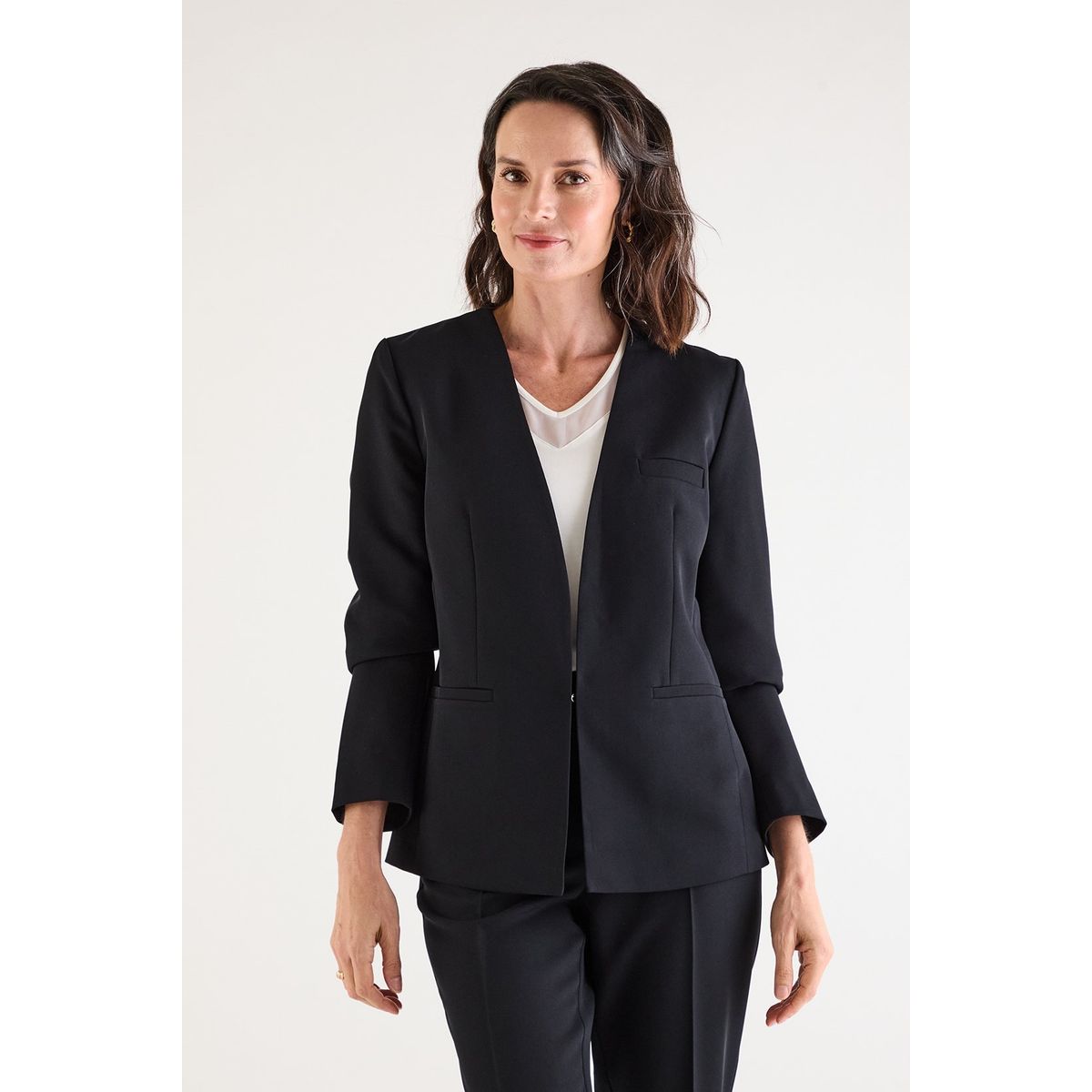 MA GRIFFE - Blazer Negro Mujer Magriffe