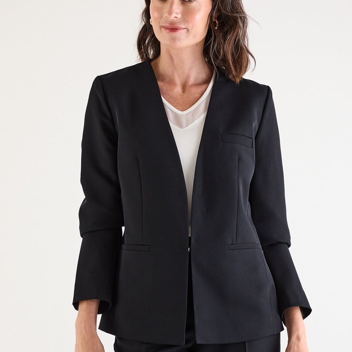MA GRIFFE - Blazer Negro Mujer Magriffe