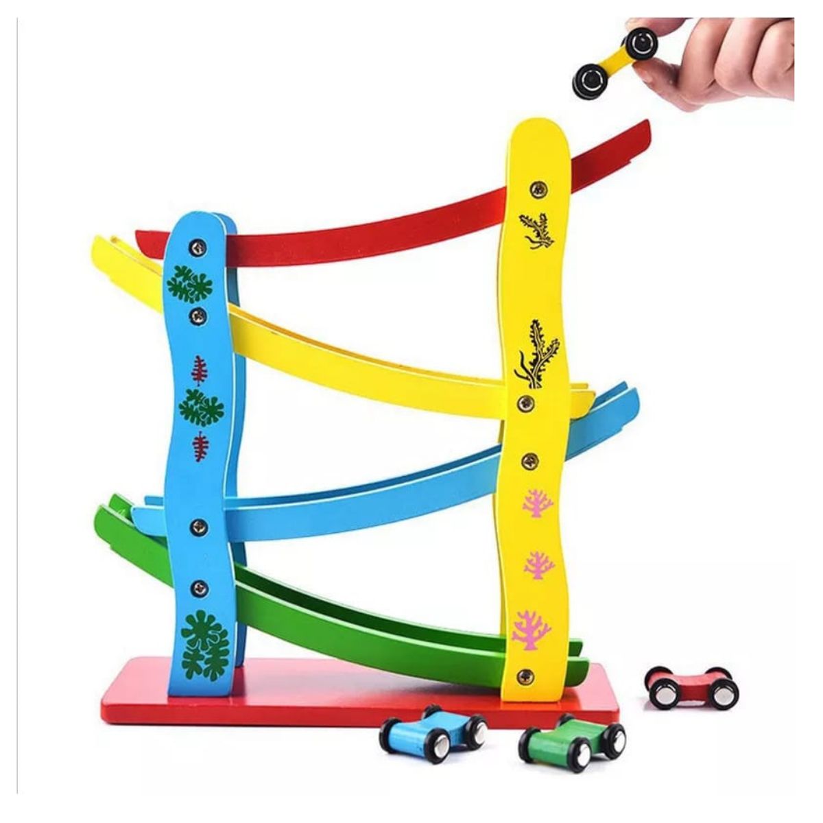 OEM - PISTA DE AUTOS MONTESSORI 4 CAIDAS
