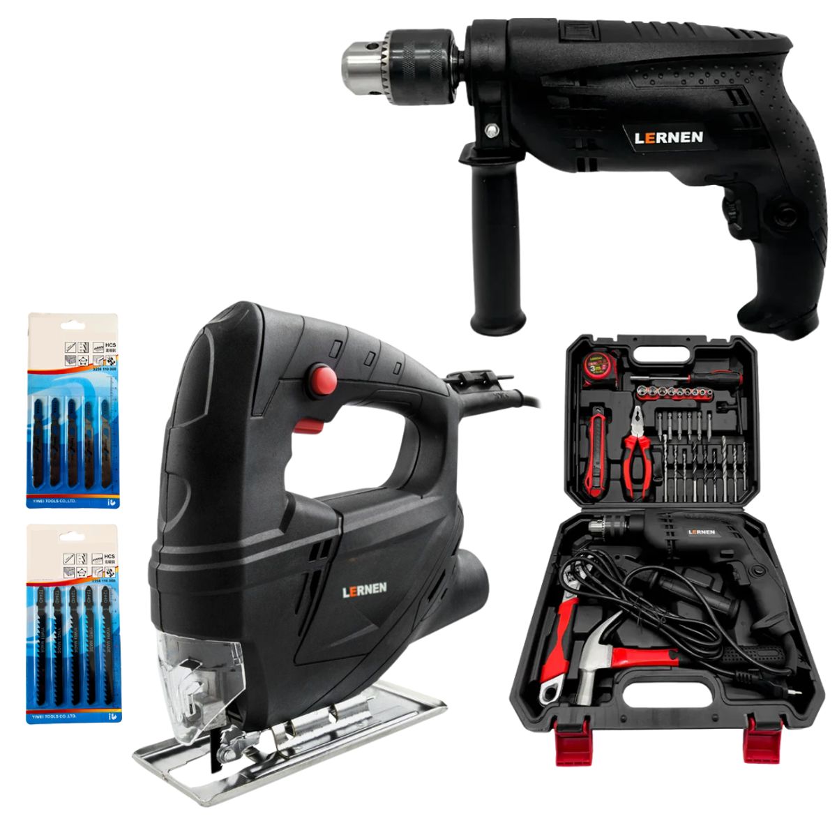 LERNEN - Pack Sierra Caladora 3000 Rpm + Taladro Percutor