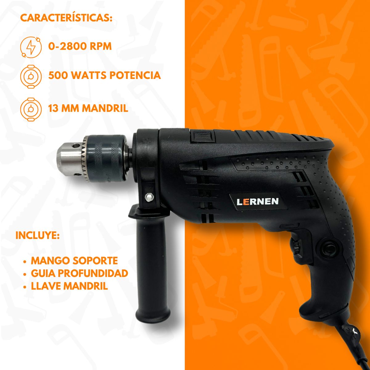 LERNEN - Pack Sierra Caladora 3000 Rpm + Taladro Percutor