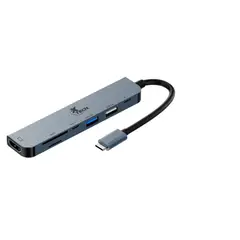 XTECH - Adaptador multipuerto 7 en 1 USB-C