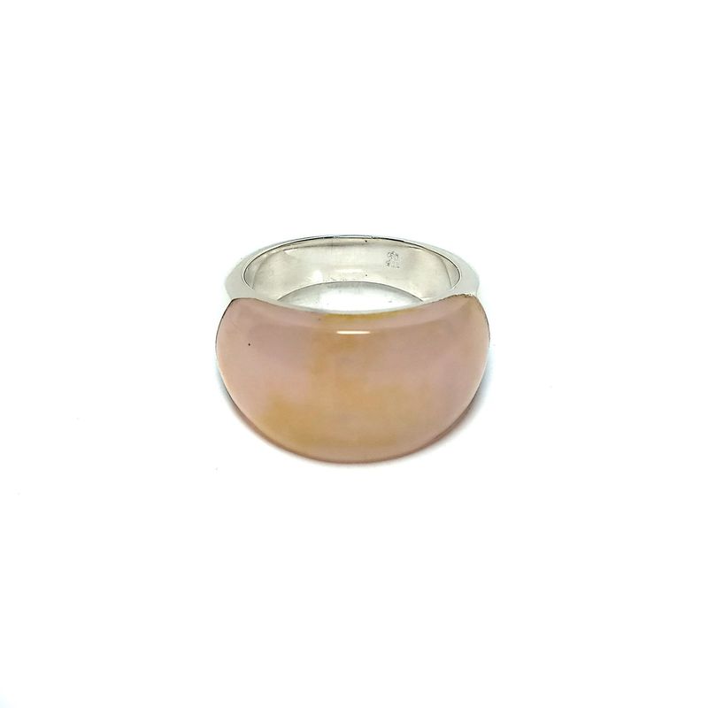 ANDREA - Anillo Cuarzo Rosa Plata Fina 925
