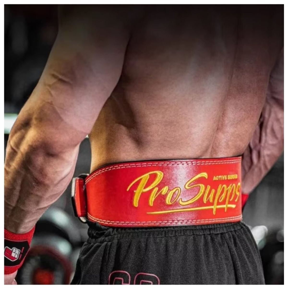 PROSUPPS - CINTURON LEVANTAMIENTO PESAS PROSUPPS RED L