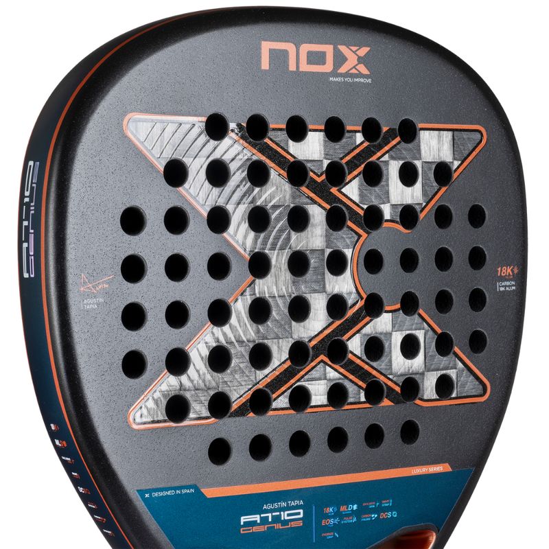 NOX - Pala Padel Nox AT10 Genius Attack 18K Alum AgustinTapia 2025