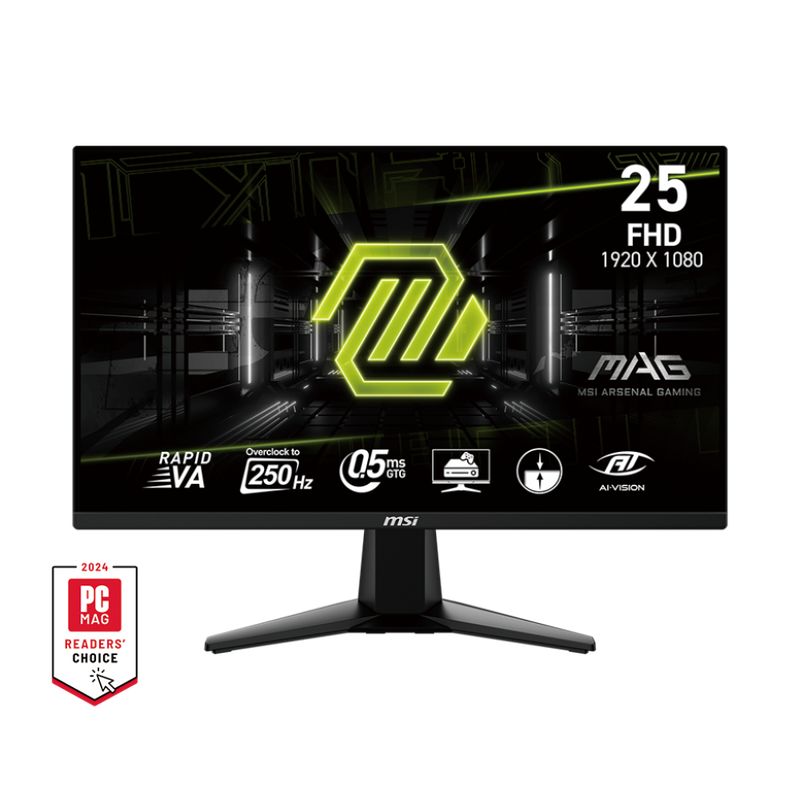 MSI - Monitor Gamer MSI 25” FHD 250 Hz 0.5ms MAG 255XFV