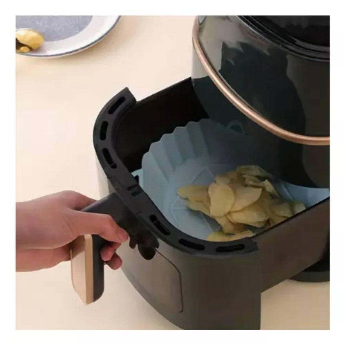 GENERICO - Pack 6 Piezas De silicona molde Anti Adherente Para Freidora De Aire Air fryer