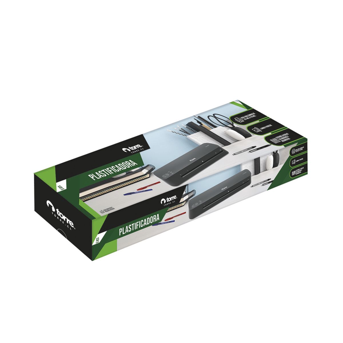 TORRE - MÁQUINA PLASTIFICADORA TORRE G15 DE 75-125-175 MICRONES