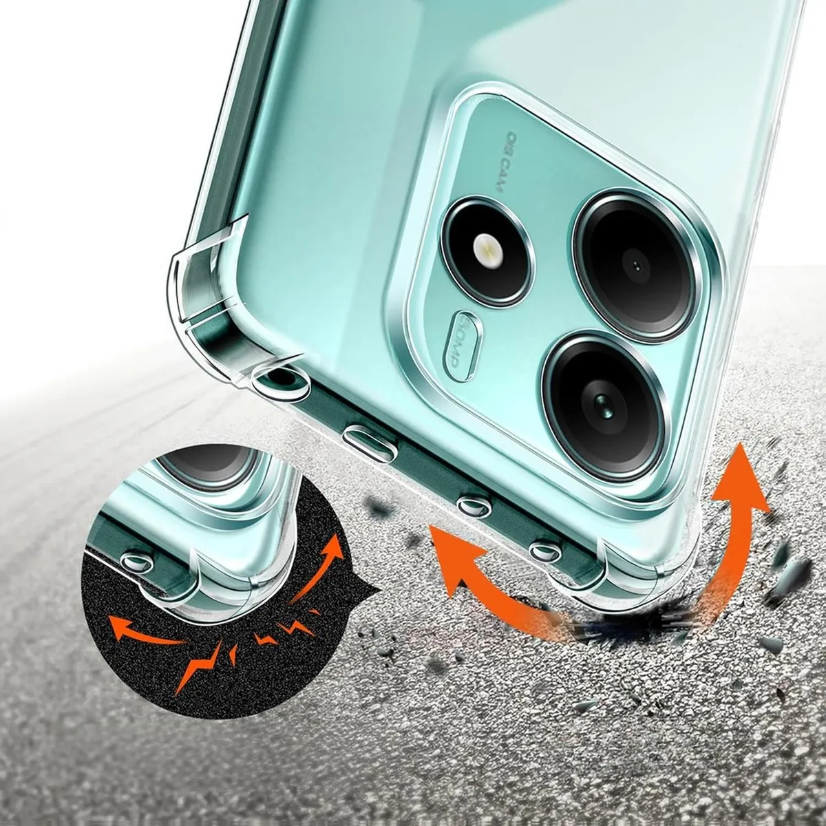 GENERICO - Carcasa Antishock Para Xiaomi Redmi Note 14 5g + Lamina Completa