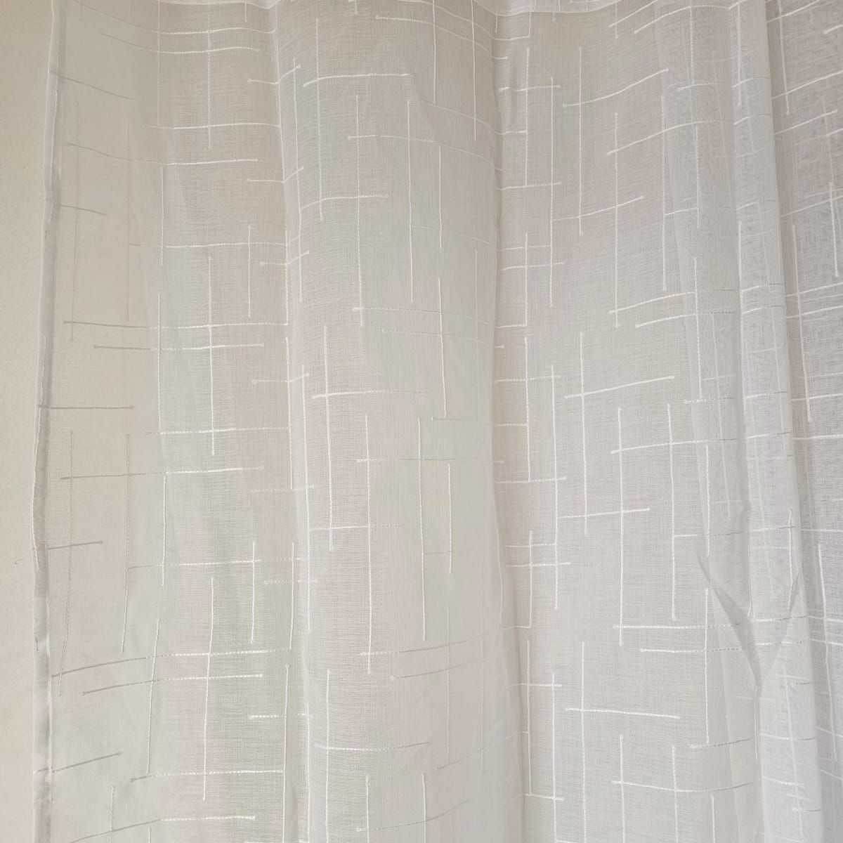 Set de Cortinas Visillo tipo Velo - 2 Paños 140x230cm Color Blanco, marca GENERICO - Foto Principal