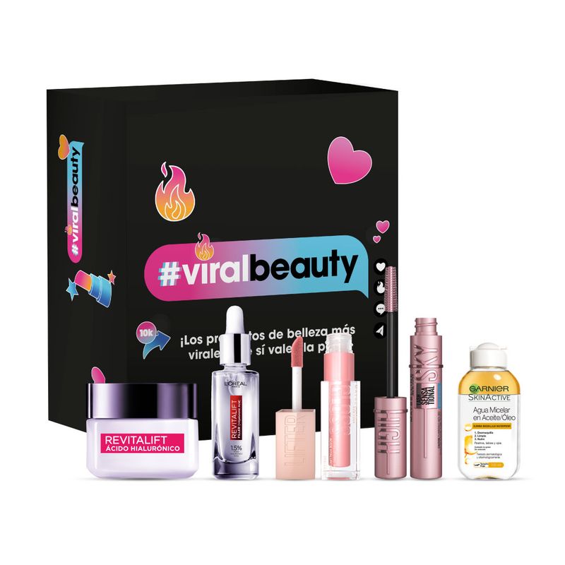 LOREAL PARIS - Viral Beauty Box Hidratación y Mirada Impactante LOréal Paris