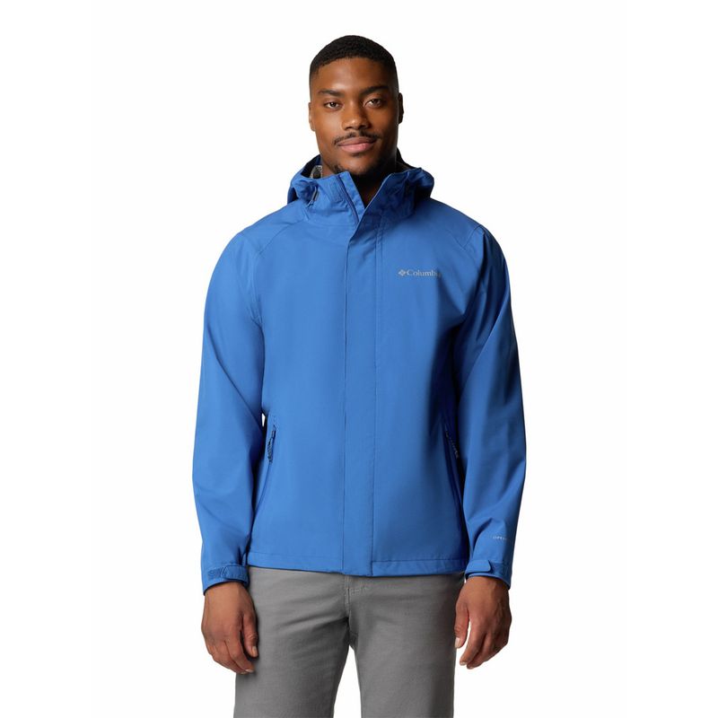 COLUMBIA - Cortaviento imperm Hombre Earth Explor Ii Azul COLUMBIA