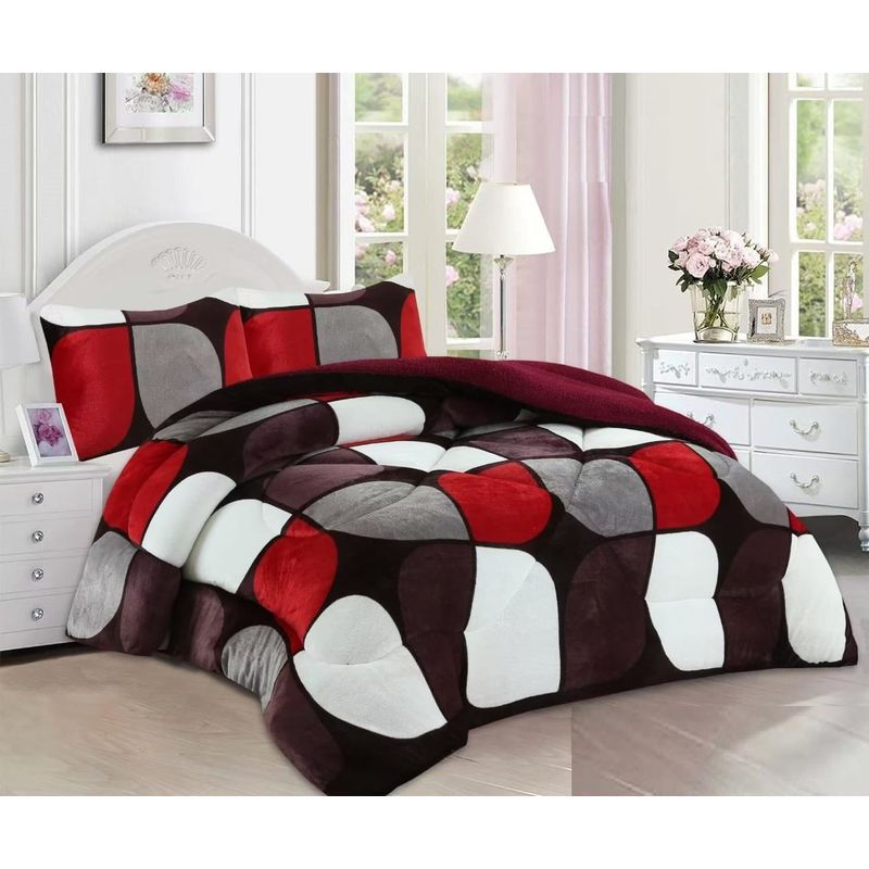 GENERICO - plumon diseño rojo 2 plaza plush con chiporro TF YH58