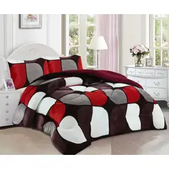 GENERICO - Plumon diseño rojo 2 plaza plush con chiporro TF YH58