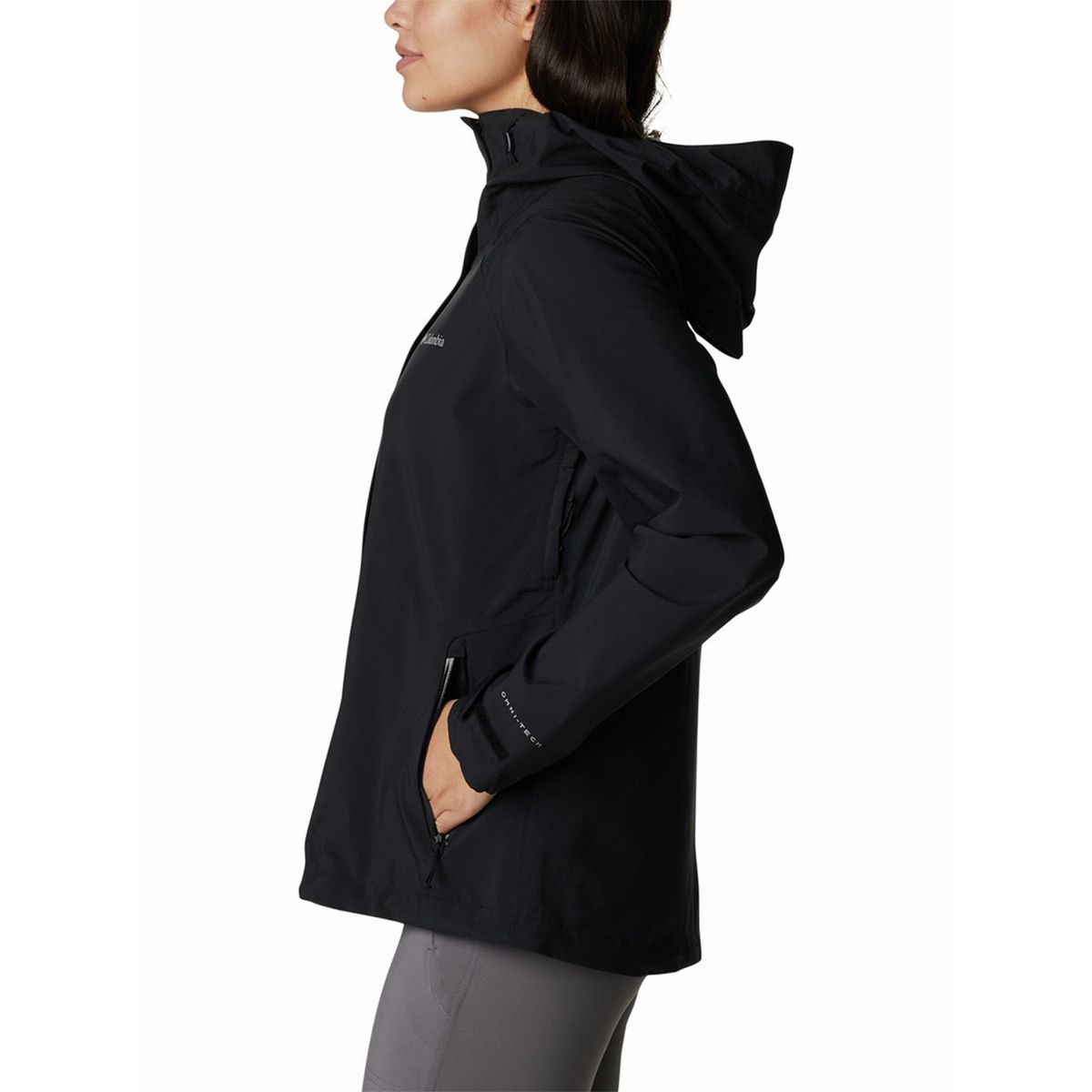 COLUMBIA - Cortaviento imperm Mujer Earth Explor Ii Negro COLUMBIA