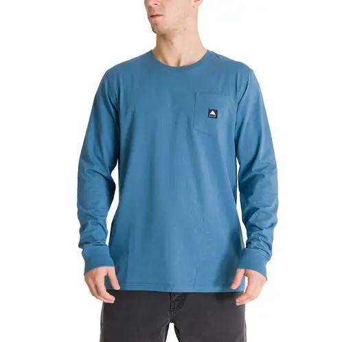 BURTON - Polera Manga Larga Hombre Colfax Azul