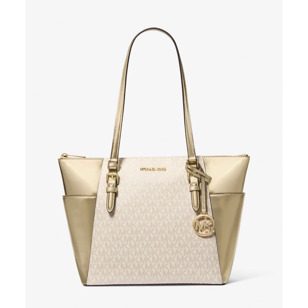 MICHAEL KORS - Cartera Michael Kors Charlotte Metallic Gold