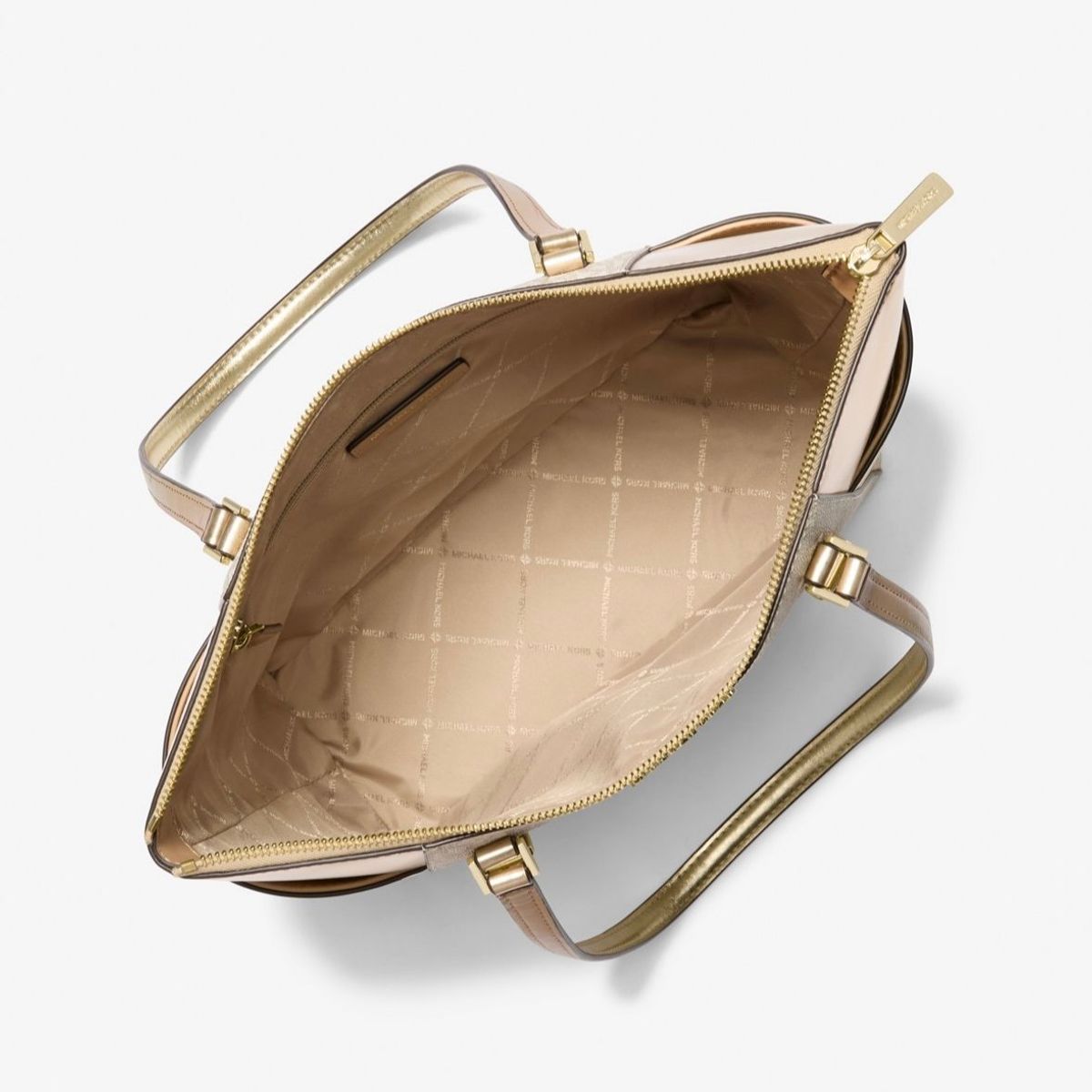MICHAEL KORS - Cartera Michael Kors Charlotte Metallic Gold