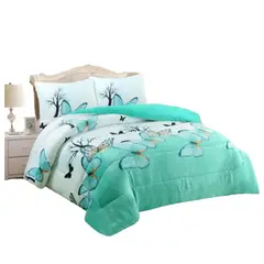 GENERICO - Plumon 2 plaza MARIPOSA TURQUESA con chiporro TF YHN02