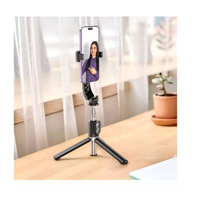 Imagen 2 del producto Palo Selfie Baston Selfie Trípode Extensible Bluetooth Rosa