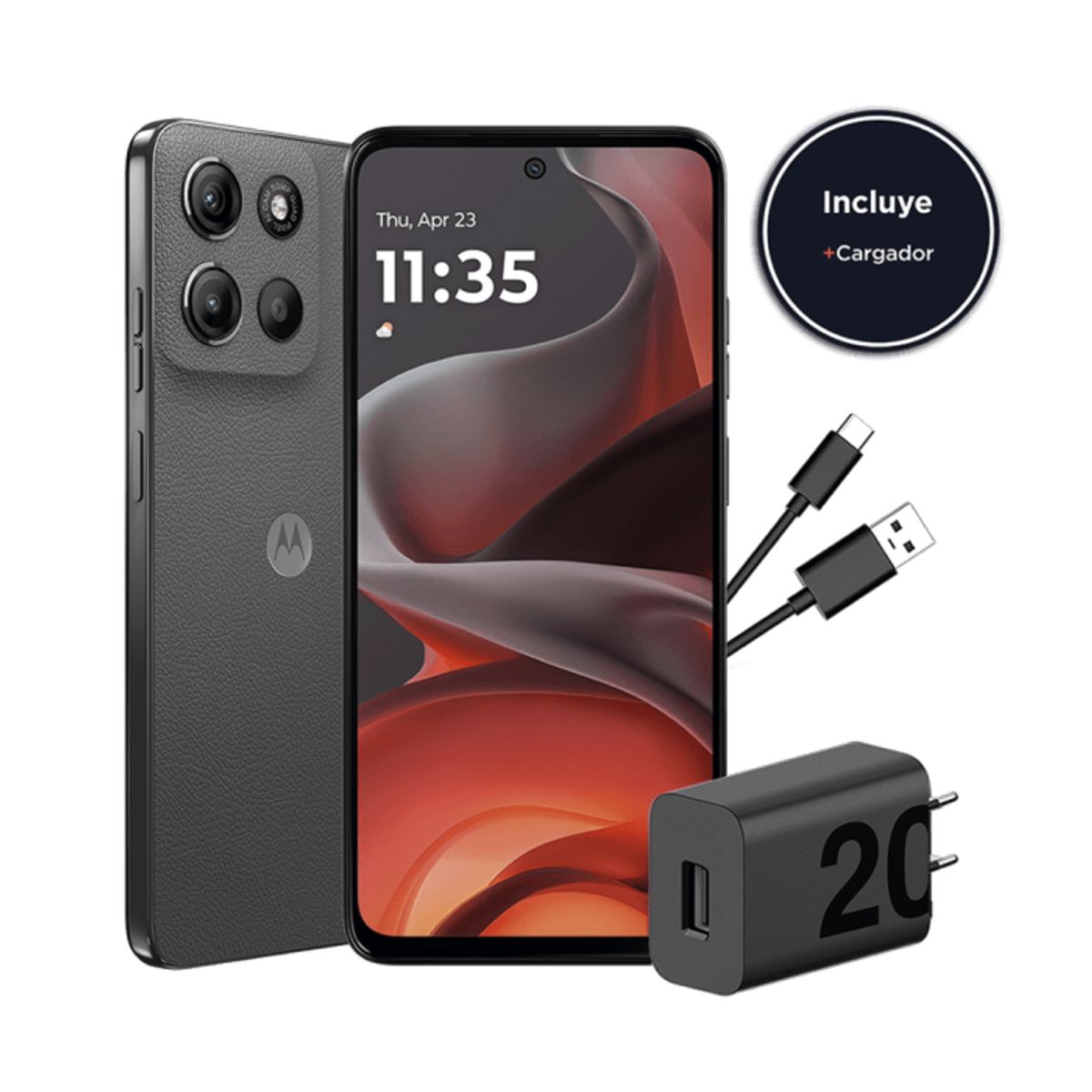 MOTOROLA - Celular Moto G15 4GB + 128GB - Gris