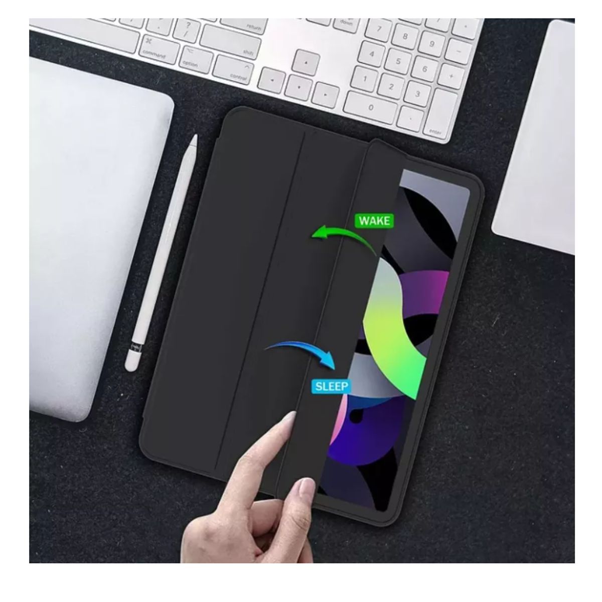 GENERICO - Funda Carcasa Smart Cover Air 11 2024 + Lápiz Pencil Touch