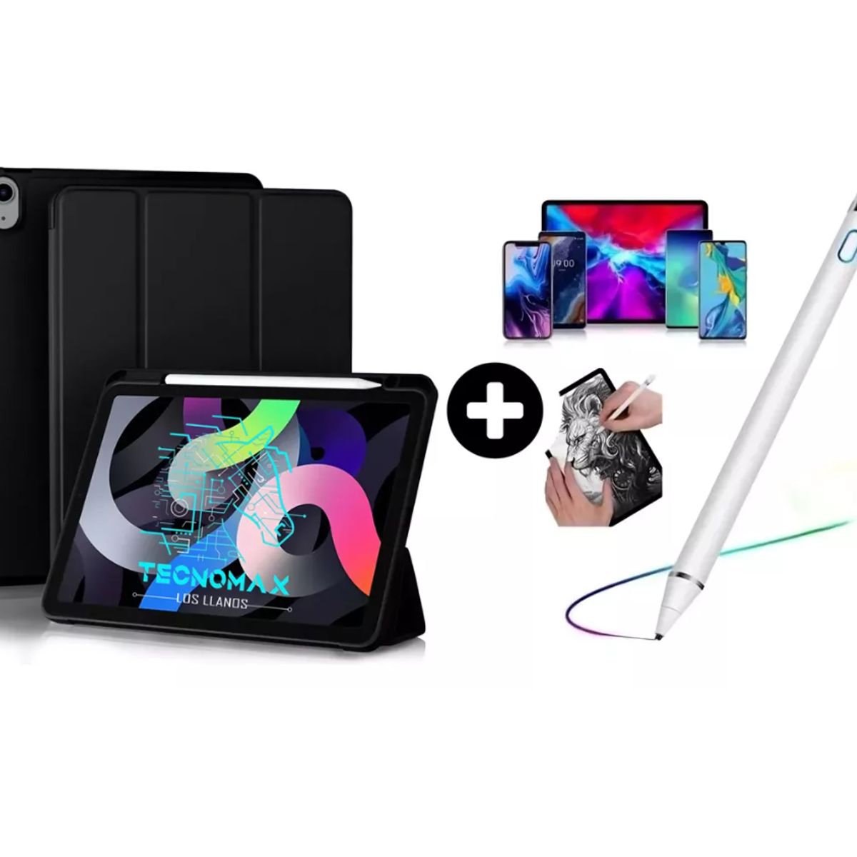 GENERICO - Funda Carcasa Smart Cover Air 11 2024 + Lápiz Pencil Touch