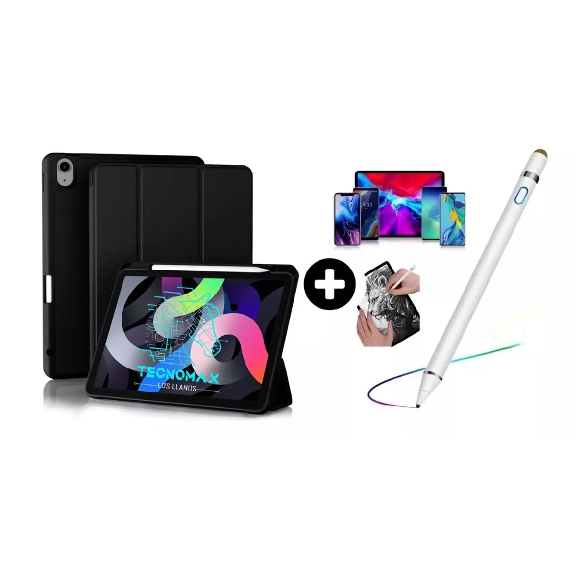 GENERICO - Funda Carcasa Smart Cover Air 11 2024 + Lápiz Pencil Touch