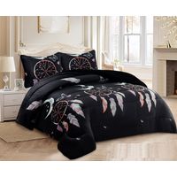 Plumon 2 plaza NEGRO ATRAPA SUEÑOS PLUSH con chiporro TF YHN01