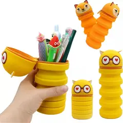 EDWINAYY - Estuche Animados Estuche Plegable Telescópico Para Lápices