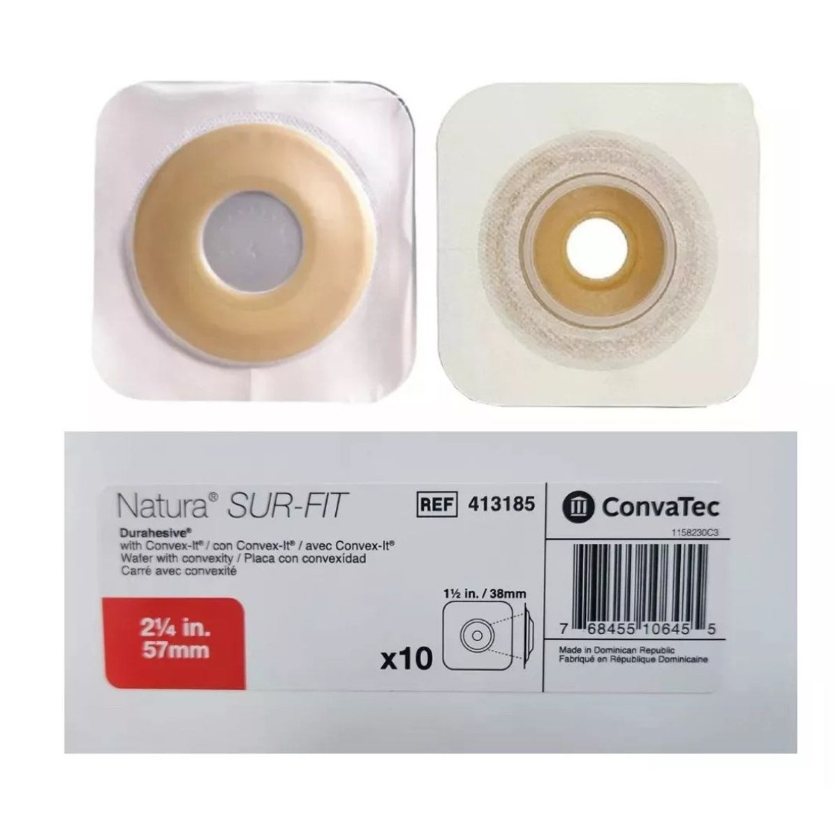 CONVATEC - Placa Convexa Convatec 413185 57mm Natura