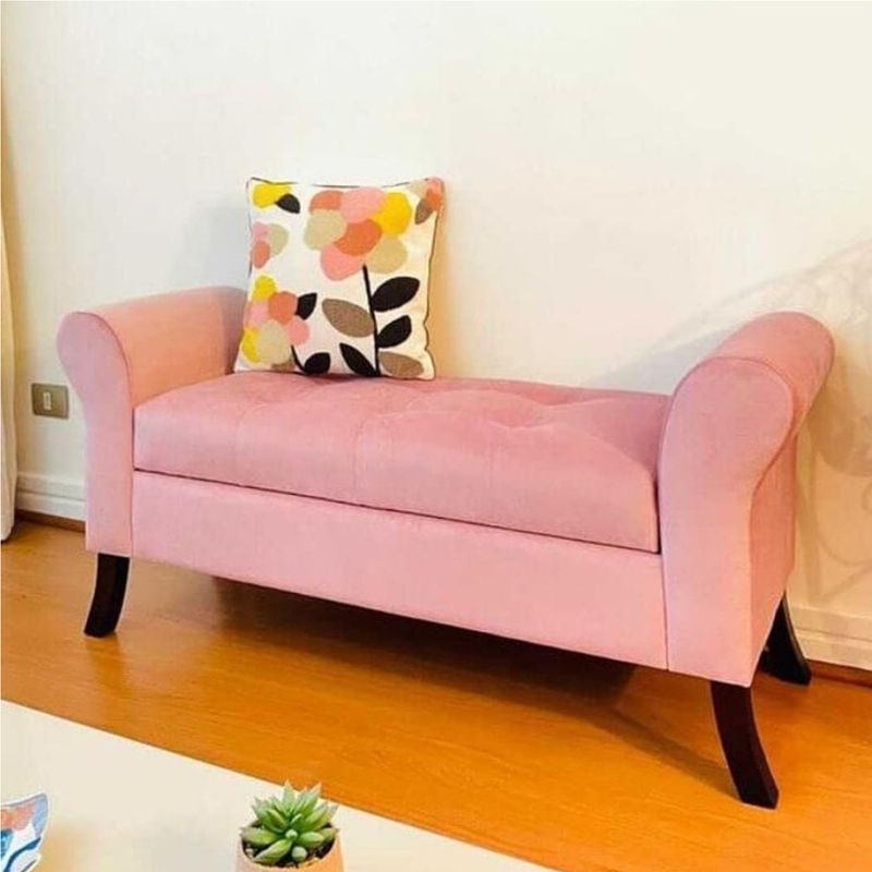 GENERICO - Banqueta Baúl Tucson Color Rosado