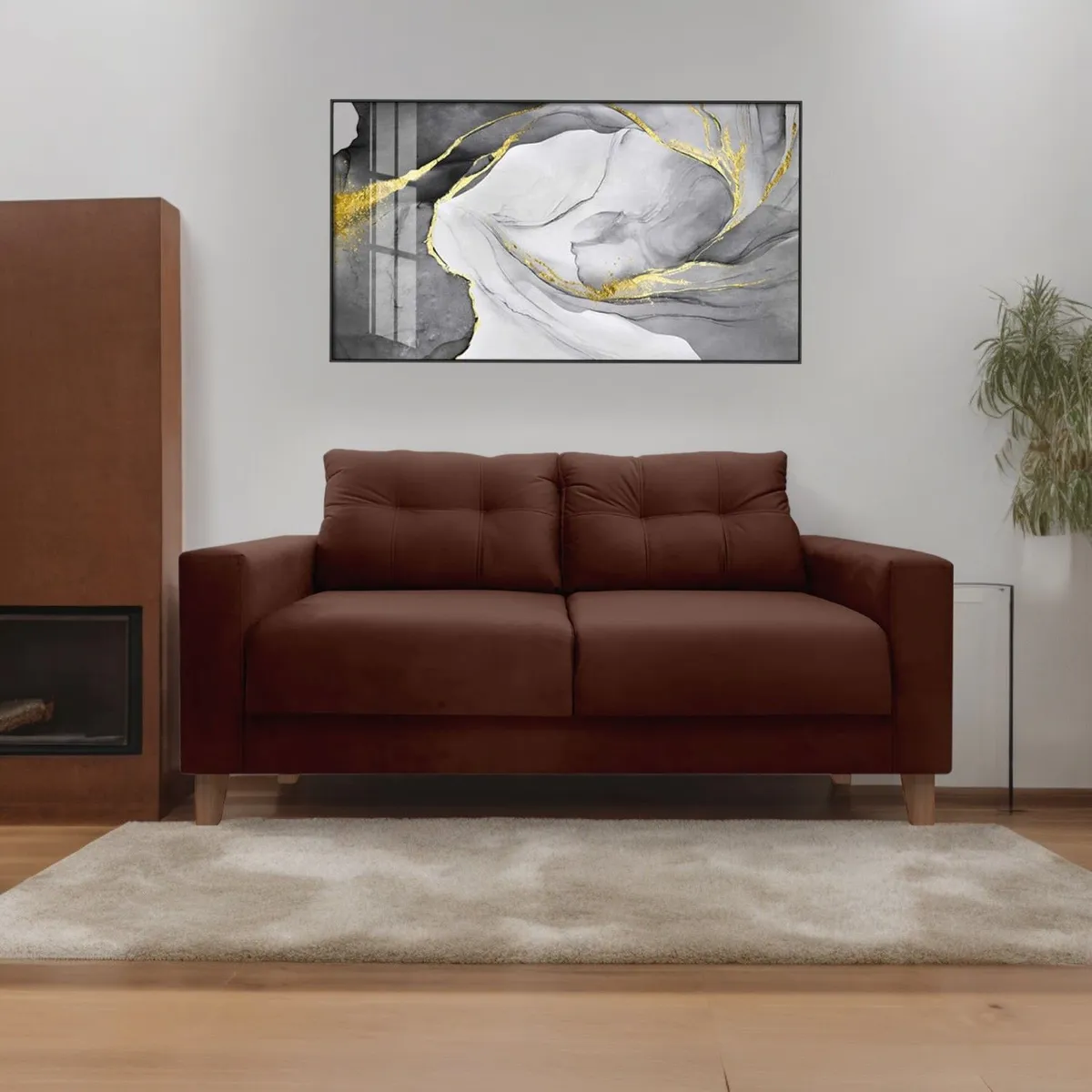 FAZCA - SOFA ATILIANO 3CPS CHOCOLATE