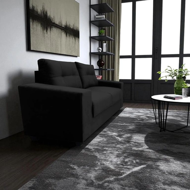 SOFA GIULIA 2CPS NEGRO